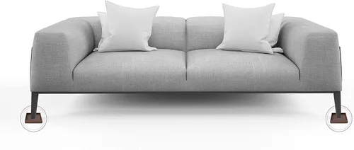 Miniatura 9 de VOCOMO Copas de goma de 2 x 2, almohadillas antideslizantes para muebles, agarre antideslizante, pies antideslizantes para muebles, protector