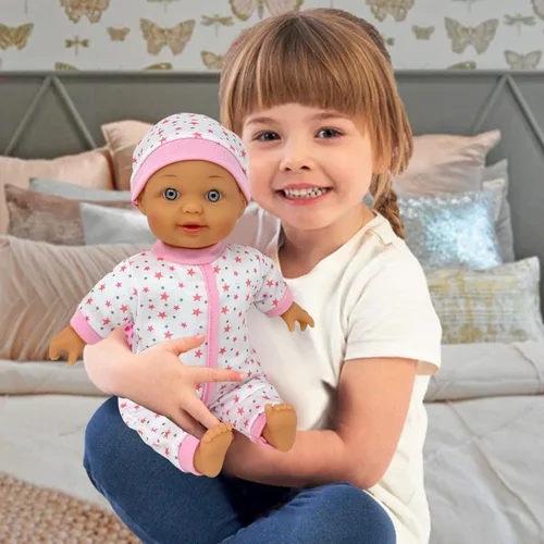 Miniatura 5 de Muñecas de bebé que hablan de 12 pulgadas para niñas de 3 años – Muñeca interactiva de cuerpo suave para niños que pueden hablar, llorar, cantar