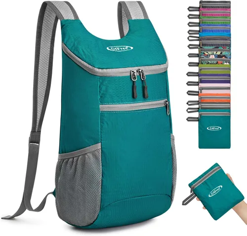 Miniatura 20 de G4Free Mochila de Senderismo Ligera y Empacable para Hombres y Mujeres Mochilas de Día de Senderismo Pequeñas Mochila Plegable para el Hombro Bolsa