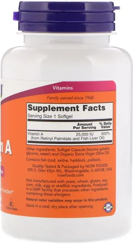Miniatura 2 de Vitamina A (25.000 IU), 1