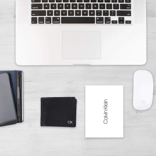 Miniatura 7 de Calvin Klein Billetera plegable minimalista de piel RFID para hombre