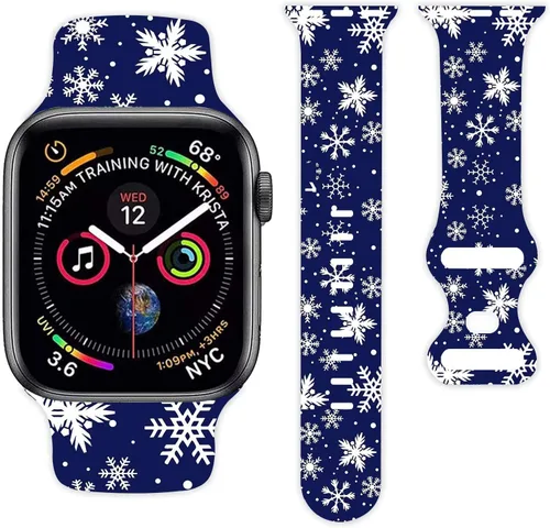 Miniatura 2 de Christmas Watch Bands Compatible with iWatch 38mm 42mm 40mm 44mm, for iWatch Series 1/2/3/4/5/6/7/SE for Christmas Gifts Women Men