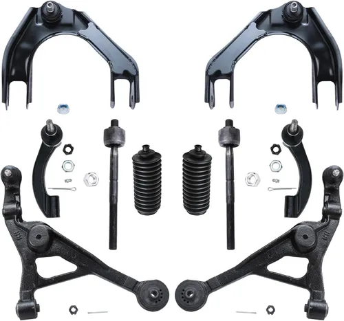Miniatura 80 de Detroit Axle - Kit de suspensión frontal de 10 piezas para Jeep 2002-2004 Liberty, 2 brazos de control superiores con rótula 2 rótulas inferiores, 4