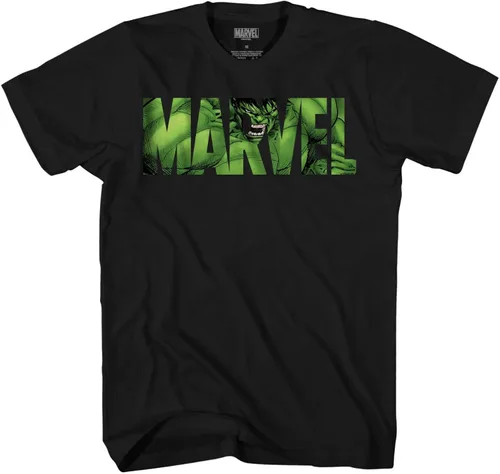 Miniatura 3 de Marvel Hulk Logo Fill Graphic T-Shirt for Adults