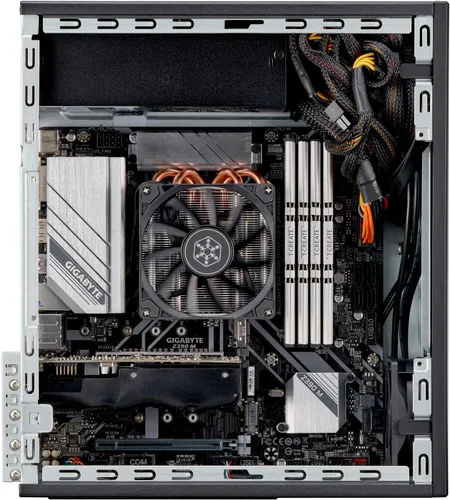 Miniatura 10 de Silverstone Tecnología Milo 11 Slim & Compact Micro-ATX enclousre para oficina o cine en casa, requiere TFX PSU (se vende por separado), SST-ML11B