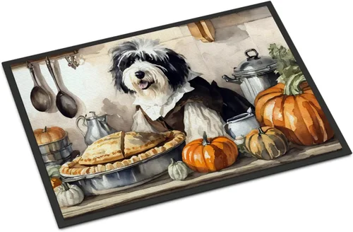 Miniatura 9 de Caroline's Treasures DAC1720MAT Affenpinscher - Tapete de otoño para cocina, con calabazas, 18 x 27 pulgadas, tapete para puerta delantera