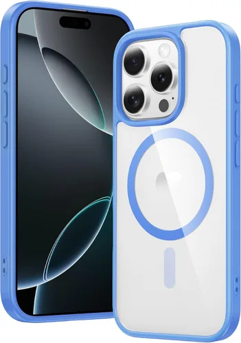 Miniatura 827 de FNTCASE Funda para iPhone 13 Pro-Max: Fundas magnéticas transparentes compatibles con Magsafe Slim anti amarillamiento protección contra caídas