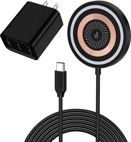 Cargador inalámbrico para Samsung 15 W, cargador inalámbrico de carga rápida para Galaxy S26 Ultra/S25/S24FE/S23/S22/Z Flip 7/6, cargador