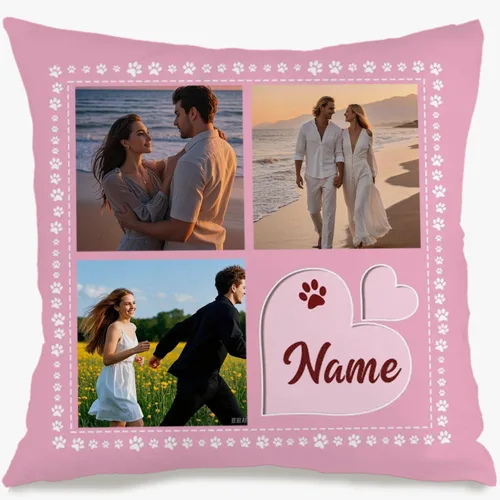 Miniatura 12 de Personalized Pillowcase with 6 Pictures and Words for Mom, Soft Decorative Cushion Perfect as a Meaningful Gift for Birthdays Christmas or 6