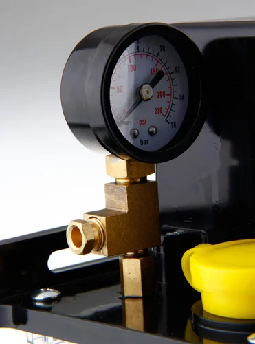 Miniatura 4 de Bomba de lubricación automática con pantalla digital dual de 110 V y 1.5 L con manómetro para máquinas herramienta, elevadores, lubricación de cadena
