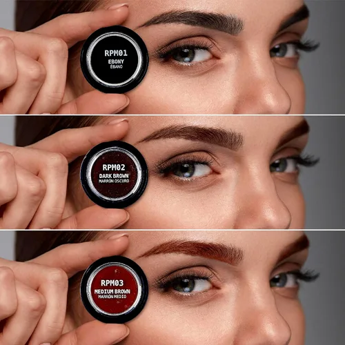 Miniatura 6 de Ruby Kisses Go Brow Pomada para cejas resistentes al agua de larga duración a prueba de manchas (marrón oscuro)