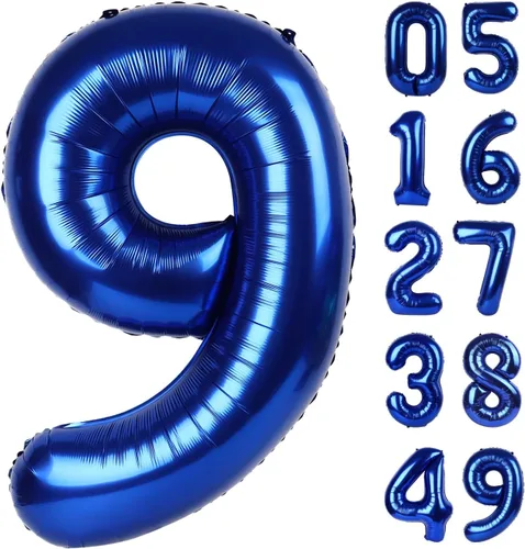 Miniatura 447 de Globo de cumpleaños número 4 dorado de 40 pulgadas, globos gigantes del número cuatro 14 24 34 40 44 2024, globos grandes de lámina de mylar para Oro