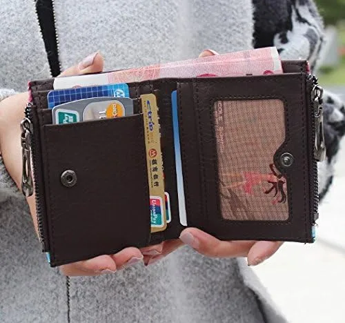 Miniatura 4 de Cartera plegable de piel sintética para mujeres y niñas, Panda