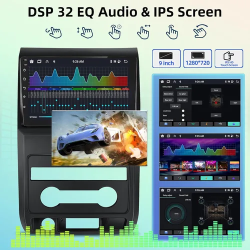 Miniatura 4 de [4G+64G] Radio de coche de 8 núcleos para Ford F150 2009 2010 2011 2012 - Android 13 pantalla táctil F-150 estéreo, DSP 32 EQ/IPS/Carplay/Android