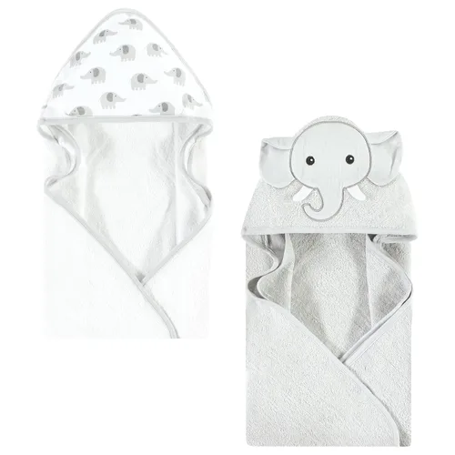 Miniatura 9 de Hudson Baby Toalla unisex de algodón con capucha con cara de animal para bebé, abeja amarilla, talla única Amarillo Bee