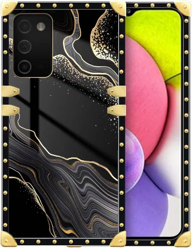 Funda compatible con Samsung Galaxy A03S 4G, TPU suave de lujo y parte trasera de policarbonato duro para niñas y mujeres, funda protectora a prueba