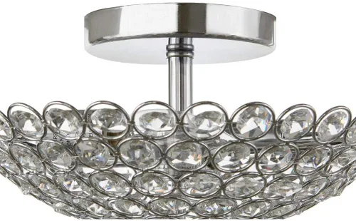 Miniatura 6 de Home Decorators Barclay - Soporte empotrado de 2 luces cromado y cristal