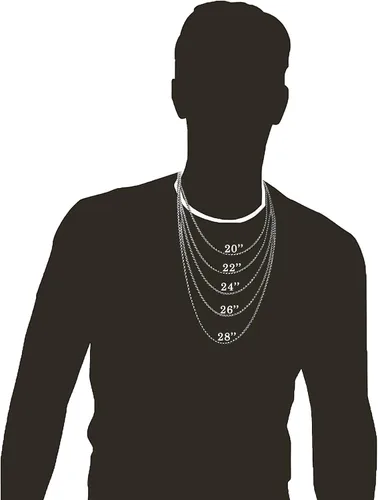 Miniatura 7 de YL Collar de cruz para hombre de acero inoxidable 316L, colgante grande de Jesucristo blancodoradonegro, cadena Rolo de joyería para 20 pulgadas, 22