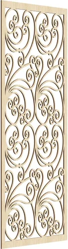 Miniatura 75 de 9 3/8"W x 24 3/8"H x 1/4"T Marilla Decorativos Paneles de Pared de Madera Calado, Abedul
