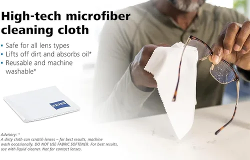 Miniatura 9 de ZEISS Paño de limpieza de lentes de microfibra (paquete de 2) TAMAÑO JUMBO