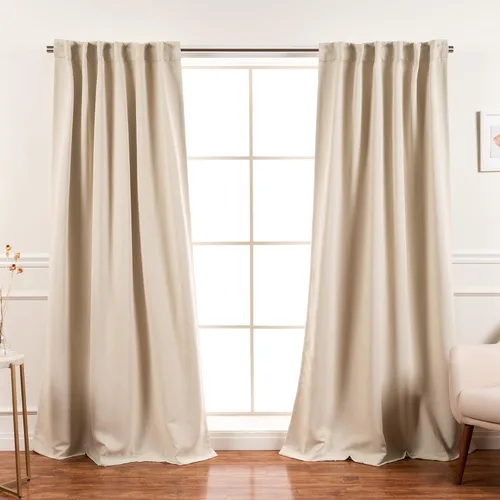 Miniatura 47 de Best Home Fashion Paneles de Cortinas Opacas Premium - Tratamiento de Ventana con Aislamiento Térmico Sólido Cortinas Opacas para Dormitorio