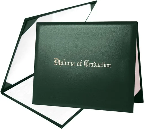 Miniatura 7 de Funda para diploma de 8.5 x 11 pulgadas, certificado acolchado de cuero sintético de graduación (negro)