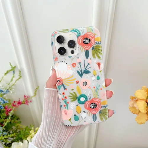 Miniatura 6 de J.west - Funda compatible con iPhone 15 Pro Max de 6.7 pulgadas, elegante y transparente, con estampado de leopardo y guepardo, diseño nacarado
