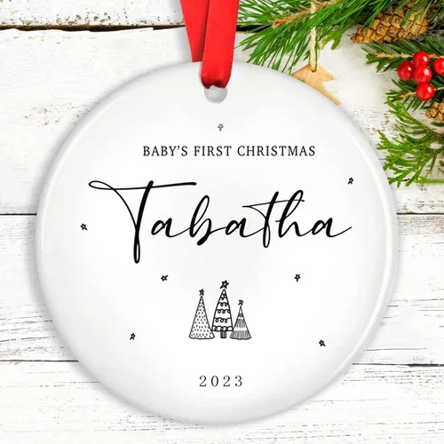 Miniatura 26 de Adornos de Navidad personalizados para camión volquete, adorno personalizado para bebé, adornos para árbol de Navidad para niños, adornos de camión