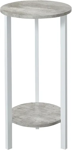 Miniatura 13 de Convenience Concepts Graystone - Soporte para plantas de 2 niveles de alto de 31 pulgadas, soporte industrial para plantas, jarrones y antigüedades