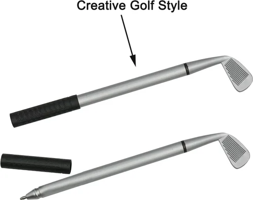 Miniatura 4 de Maydahui 12 bolígrafos de golf, divertidos deportes, golf, club, accesorios, tinta de gel negra, para estudiantes, compañeros de trabajo, jefe