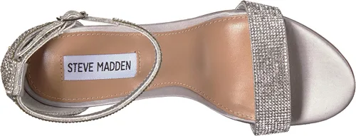 Miniatura 5 de Steve Madden mujeres Carrson cuero puntera abierta ocasión especial correa de tobillo san