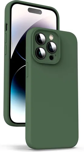 Miniatura 121 de Supdeal Funda de silicona líquida para iPhone 12 Pro Max, [protección de cámara] [antihuellas dactilares] [carga inalámbrica] Funda protectora de 4