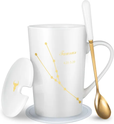 Miniatura 13 de Fullcci-15oz Creative Constellation Aquarius - Taza de café con capacidad para mejorar la taza de té para jugo de leche de cacao y agua