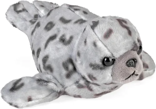 Wild Republic Pocketkins Eco Harbor Seal, animal de peluche, 5 pulgadas, juguete de peluche, hecho de materiales reciclados, respetuoso con el medio