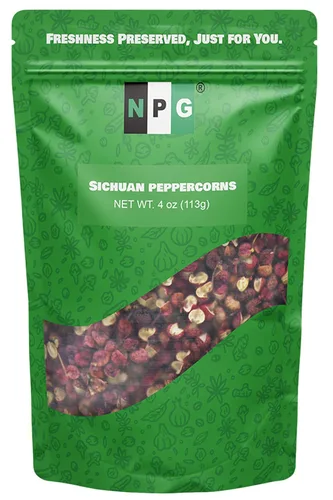 Miniatura 7 de NPG Granos de pimienta roja Szechuan prémium de 16 onzas, granos de pimienta entera de Sichuan, una especia que adormece la boca, pimientos rojos
