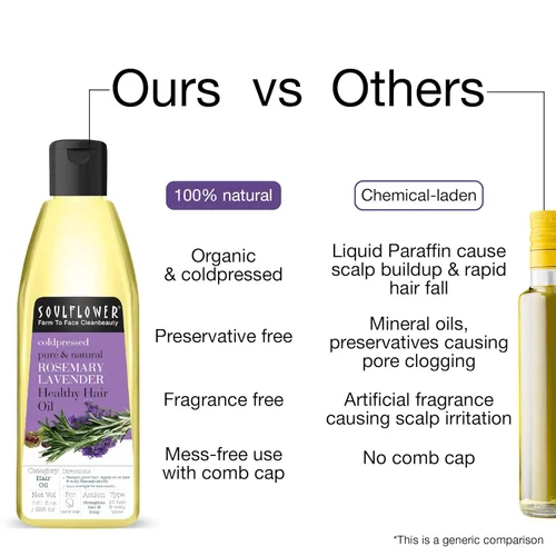 Miniatura 6 de Soulflower Aceite de romero para el crecimiento del cabello, cabello saludable, nutrición del cuero cabelludo, 100% puro, orgánico y natural, aceite