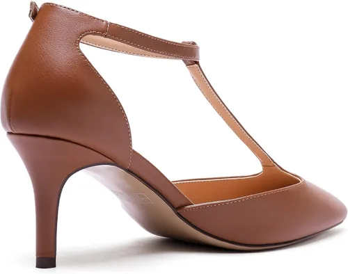 Miniatura 4 de SAMMITOP Zapatos de vestir con barra en T de tacón medio y correa en el tobillo para mujer