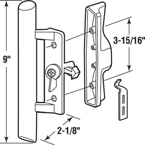 Miniatura 2 de Prime-Line Products C 1018 Set de manijas para puerta deslizante., C 1018