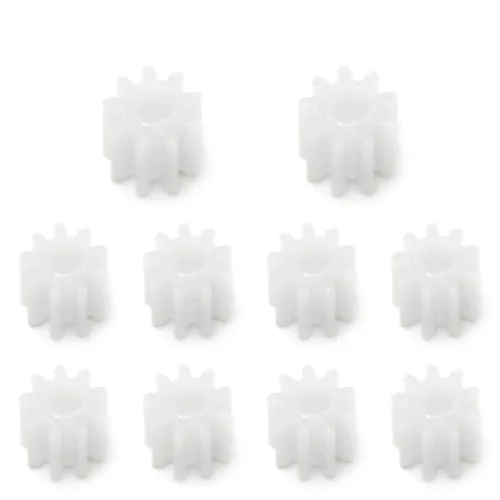 Miniatura 7 de Othmro Engranajes de plástico 9 dientes modelo 092A engranaje de reducción engranajes de gusano de plástico para RC coche robot motor 2A 9 dientes