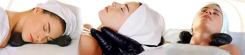 Miniatura 4 de Almohada Save My Face La Petite Just The Pillow Lujo de Satén Negro