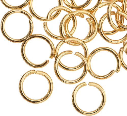 Miniatura 10 de DanLingJewelry 1000 anillos de salto abiertos de acero inoxidable 304 calibre 17 de 0.394 in para hacer joyas, conectores de joyería, encontrar
