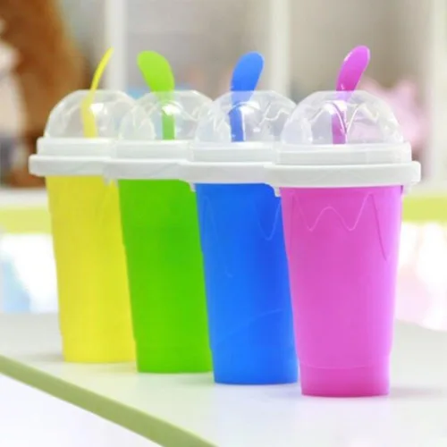 Miniatura 2 de Slushy Maker - Taza de hielo portátil para viajes, hecha en casa, color amarillo