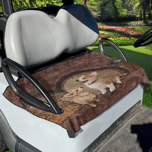 Miniatura 14 de Accesorios para carrito de golf, protector de toalla de asiento de carrito de golf, protector de toalla decorativo anti-caliente, para coche club