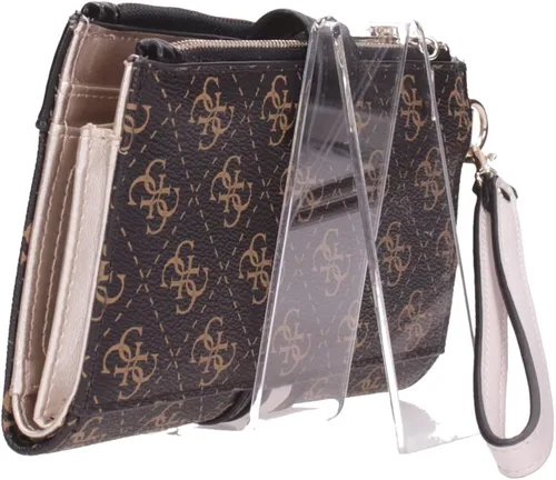 Miniatura 3 de GUESS Cartera organizadora de doble cremallera Kasinta para mujer