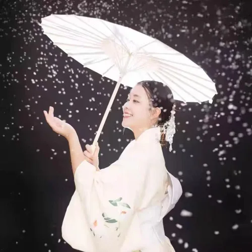 Miniatura 6 de Bestage Sombrilla de seda de bambú hecha a mano de 33 pulgadas con aceite de seda de bambú para arte chino japonés clásico sombrilla de baile