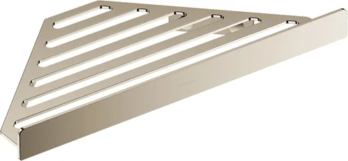 Miniatura 10 de hansgrohe AddStoris 41741340 - Cesta de esquina en cromo negro cepillado, accesorios de 1 pulgada