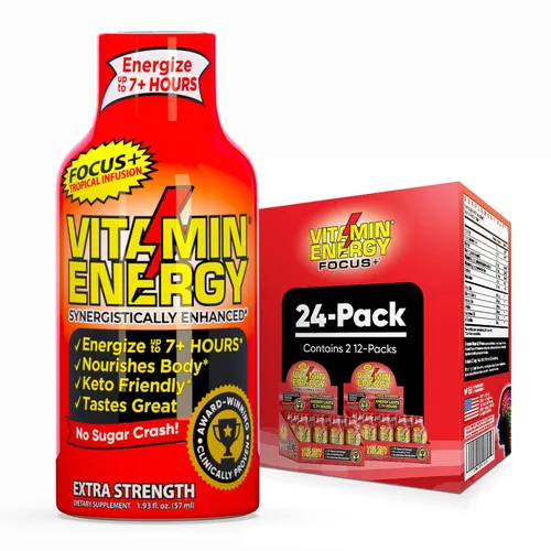 Miniatura 52 de Vitamin Energy Immune+ Extra Strength Energy Shot Army Orange 10 unidades, 260 mg de cafeína natural, vitaminas B, citicolina, té verde, apoyo