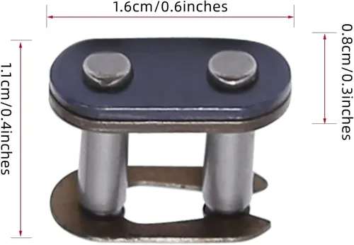 Miniatura 5 de Piñón de transmisión trasera T8F de 54 dientes con cadena T8F de 116 eslabones y kits de eslabón maestro para motor de 2 tiempos de 47cc 49cc, mini