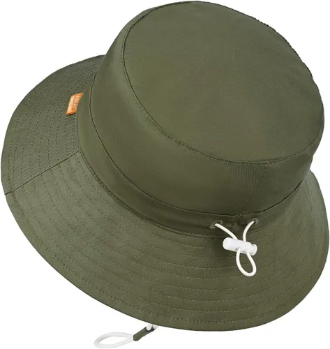 Miniatura 3 de Sombrero de sol unisex para bebé, lino y algodón, ajustable, para niños pequeños, con protección solar UPF 50+ (5 tamaños0-8T)