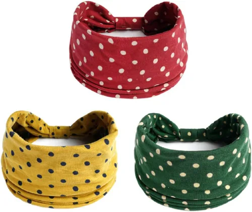 Miniatura 71 de K-Elewon Paquete de 3 diademas elásticas anchas para mujer, bandas para el cabello para yoga, deportes